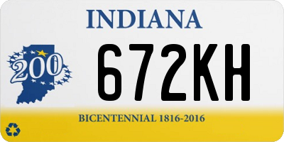 IN license plate 672KH