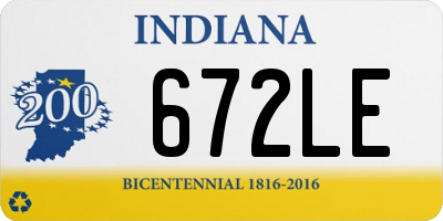 IN license plate 672LE