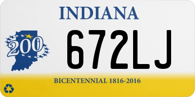 IN license plate 672LJ