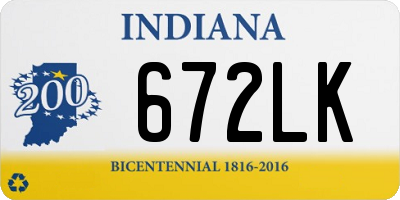 IN license plate 672LK