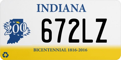 IN license plate 672LZ