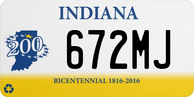 IN license plate 672MJ