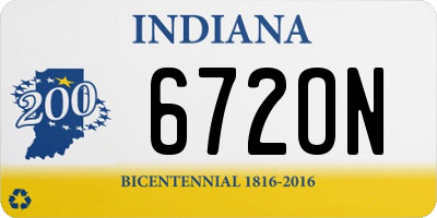 IN license plate 672ON