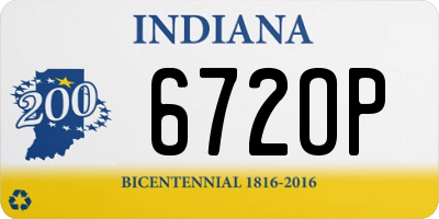 IN license plate 672OP