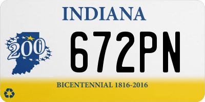 IN license plate 672PN