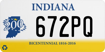 IN license plate 672PQ