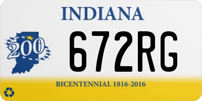 IN license plate 672RG