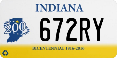 IN license plate 672RY