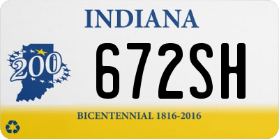 IN license plate 672SH