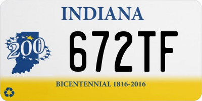 IN license plate 672TF