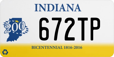 IN license plate 672TP