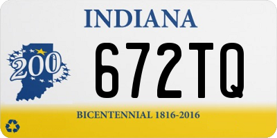 IN license plate 672TQ