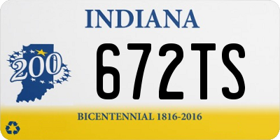 IN license plate 672TS