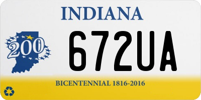 IN license plate 672UA