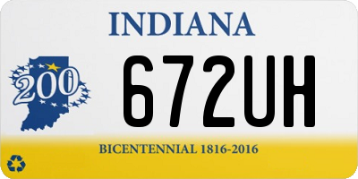 IN license plate 672UH