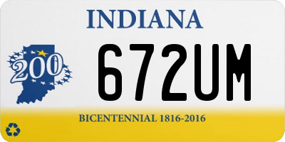 IN license plate 672UM