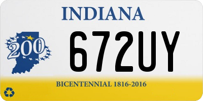 IN license plate 672UY