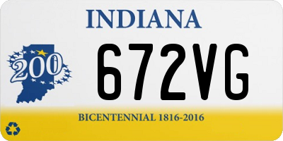 IN license plate 672VG