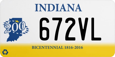 IN license plate 672VL