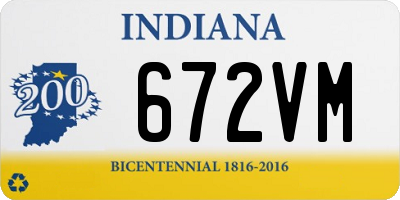 IN license plate 672VM