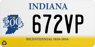 IN license plate 672VP