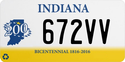 IN license plate 672VV