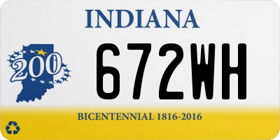 IN license plate 672WH