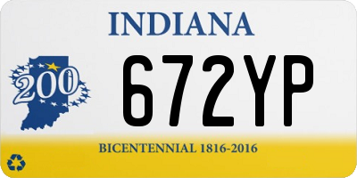 IN license plate 672YP