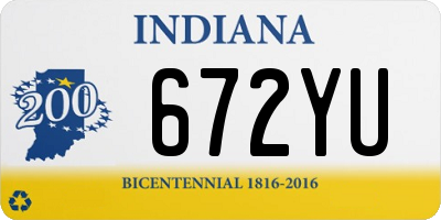 IN license plate 672YU