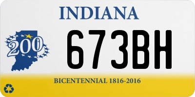 IN license plate 673BH