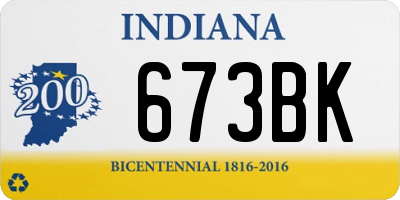 IN license plate 673BK