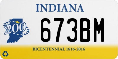 IN license plate 673BM