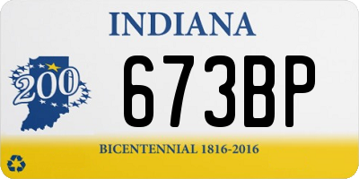 IN license plate 673BP