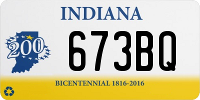 IN license plate 673BQ