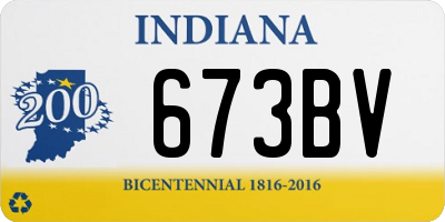 IN license plate 673BV