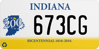 IN license plate 673CG