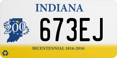 IN license plate 673EJ
