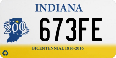 IN license plate 673FE