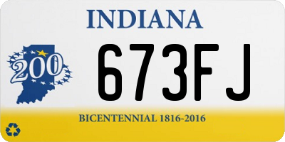 IN license plate 673FJ