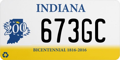 IN license plate 673GC