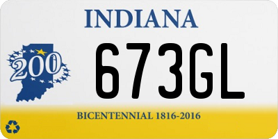 IN license plate 673GL