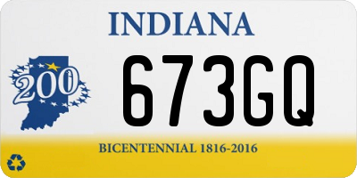IN license plate 673GQ