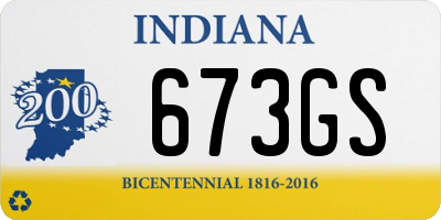 IN license plate 673GS