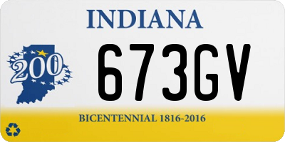 IN license plate 673GV