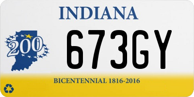 IN license plate 673GY