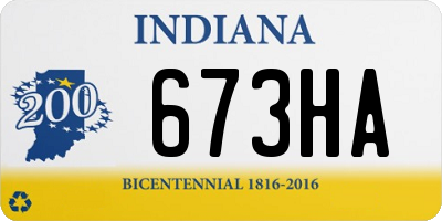 IN license plate 673HA