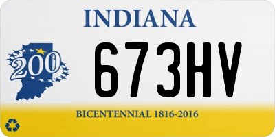 IN license plate 673HV