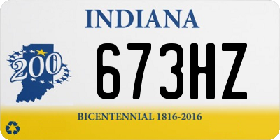 IN license plate 673HZ