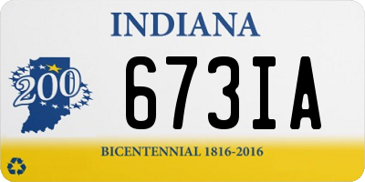 IN license plate 673IA