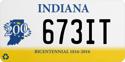 IN license plate 673IT